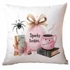 New Pink Halloween Pillowcase Festive Home Cushion Pillowcase Decoration