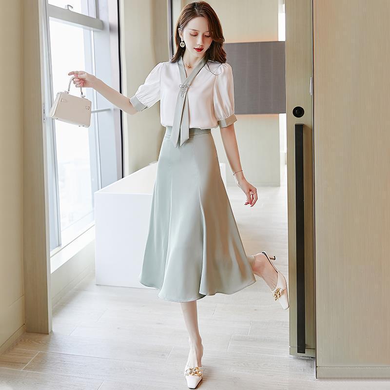 2022 Summer Street-Style Casual Chiffon Two-Piece Suit for Women