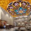 Ceiling Wallpaper 3d Golden European Pattern Style Suspended Ceiling Background Wall 3d Ceiling Mural
