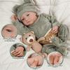 45CM Realistic Reborn Baby Doll Hand Ultra Realistic 3D Hand-Painted Lifelike Collectible Vinyl Doll for Gift