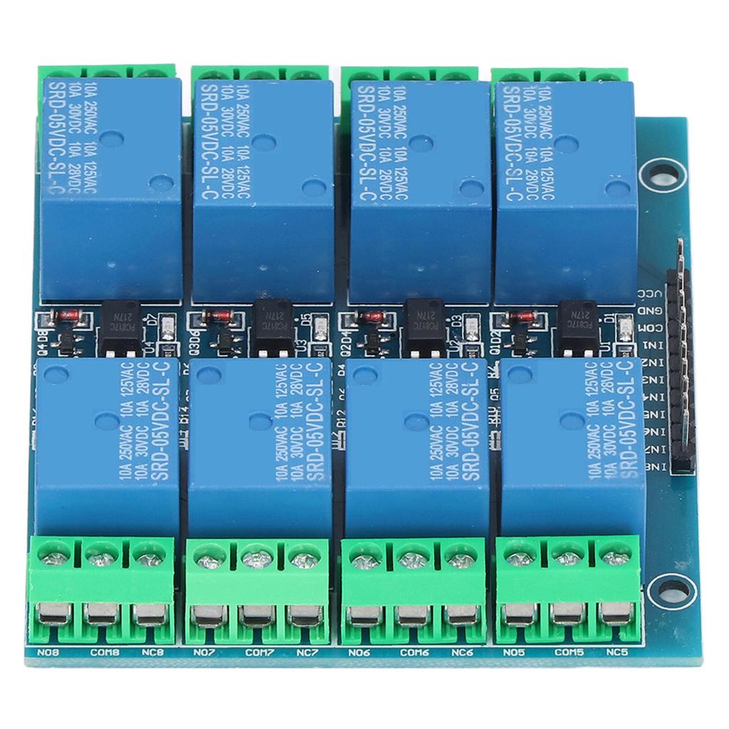 8 Channel Relay Module Optocoupler Isolation Relay Board Onboard EL817 Photocoupler 5V 10A