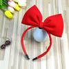 1PC Fabric Bow Large Head Hoop Hair Accessories Big Size For Girl Women Headband Bow Knot Bowknot Headwear