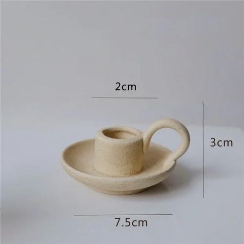 Twist Candles Sented Stick Candle and Candle Holders Ceramic Candle Stand Glass Tealight Candlelistick Wholesale Candles