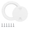 White ABS 4"/4 Inch Round Non Slip Inspection Hatch For Marine Boat Yacht