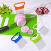 1Pc Stainless Steel Onion Cutter Holder Food Slicers Assistant Tomato Onion Slicer Holder Vegetables Cutting Fork Kitchen Gadget