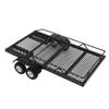 RC Trailer 1/18 Scale Metal Hitch Mount Double Axle with 4 Tires Upgrade Parts Accessories