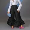 Summer High Waist Loose Ruffle Wide Leg Pants for Women