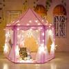 Large Princess Castle Children Indoor Play Tent Portable Tulle Garden Folding Play Tent Playhouse