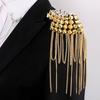 Classical Tassel Epaulette Rivet Shoulder Jewelry Vintage Clothing Accessories  Club