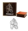 Printtoo Craft Textile Two Bird Design Square Wooden Rubber Stamp Scrap-booking-2 X 2