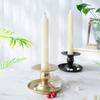 Handmade Round Candlestick Romantic Metal Candle Holder Modern Long Pole Candle Cup  Home