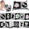 1Pc Black and White Books High Contrast Baby Toys 0-6 Months Baby for Babie