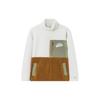 Anta Lifestyle Series Color Block Zipper Stand Collar Thick Jacket Unisex Jacket White 152348709-1