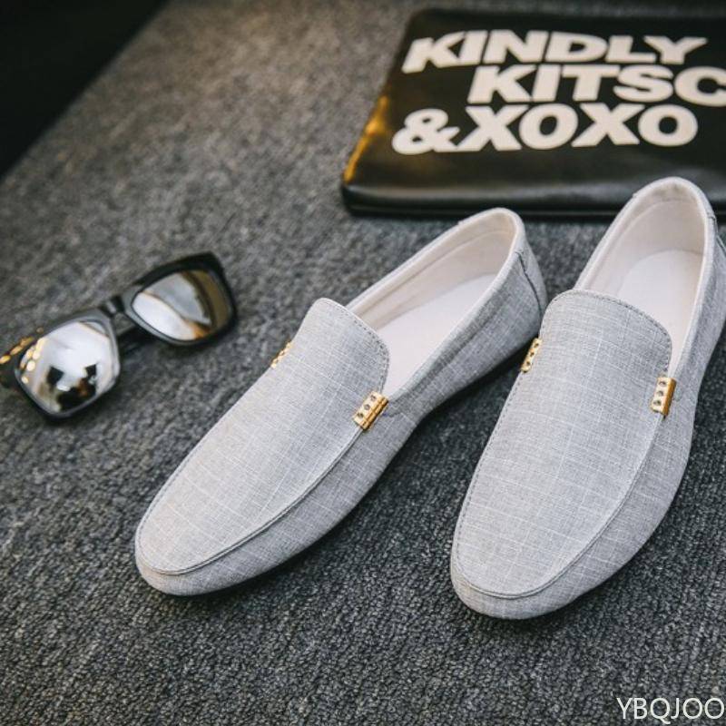 Summer Men's Daily Walking Is Not Tiring Casual Shoes with Soft Soles Are Comfortable Versatile Flat Trendy Men's Shoes