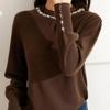 Sweater for Women Autumn Winter Lightweight Warm Knitted Stretchy Long Sleeve Tops