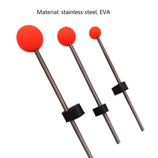 5Pcs Practical Low Temperature Resistant Stainless Steel Fishing Rod Pole Tips Outdoor Winter Ice Spring Ball for River Lake Pond