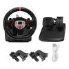Game Racing Wheels Plug and Play 180 Degree USB PC Steering Wheel with Pedals for XBOX 360 PC for