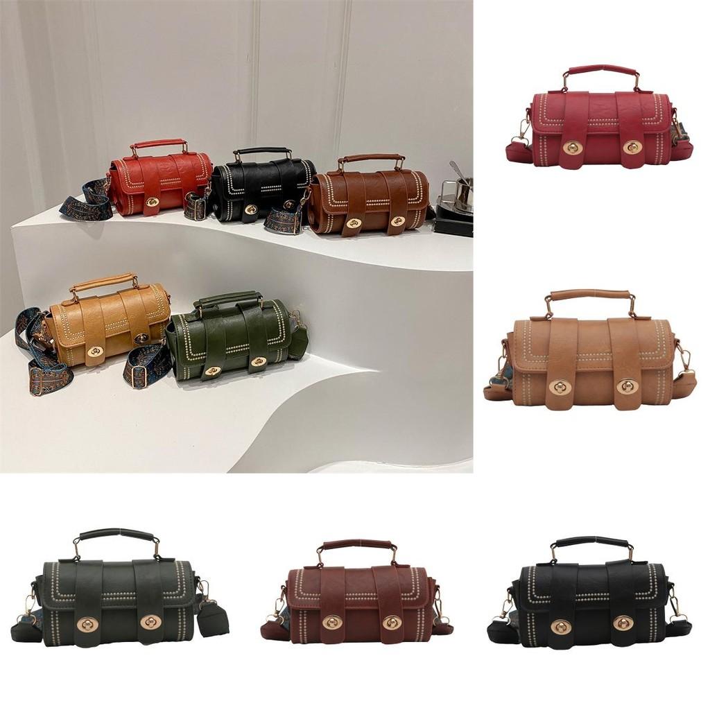 Color Single Solid Shoulder Crossbody Square Bag Handbag Women Gift Fashion