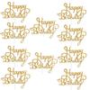 5/10pcs Gittler Happy Birthday Cake Topper Bling Sparkle Decoration Sign Cake Topper Girl`s Birthday Dessert Decor Baking Cake Decoration 3 Colors