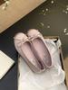 Shoes Flat-soled One-pedal Women's Face Round Head 2025 Grandma Spring Soft-soled Ballet Single Shoes New Satin