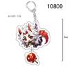 Cute Genshin Impact Acrylic Keychain Yoimiya Kazuha Kamisato Ayaka Rosaria Figures Pendant Keyring Ornament