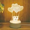 Creative Led Night Light Usb Plug Night Light Monochrome Bedside 3d Night Light