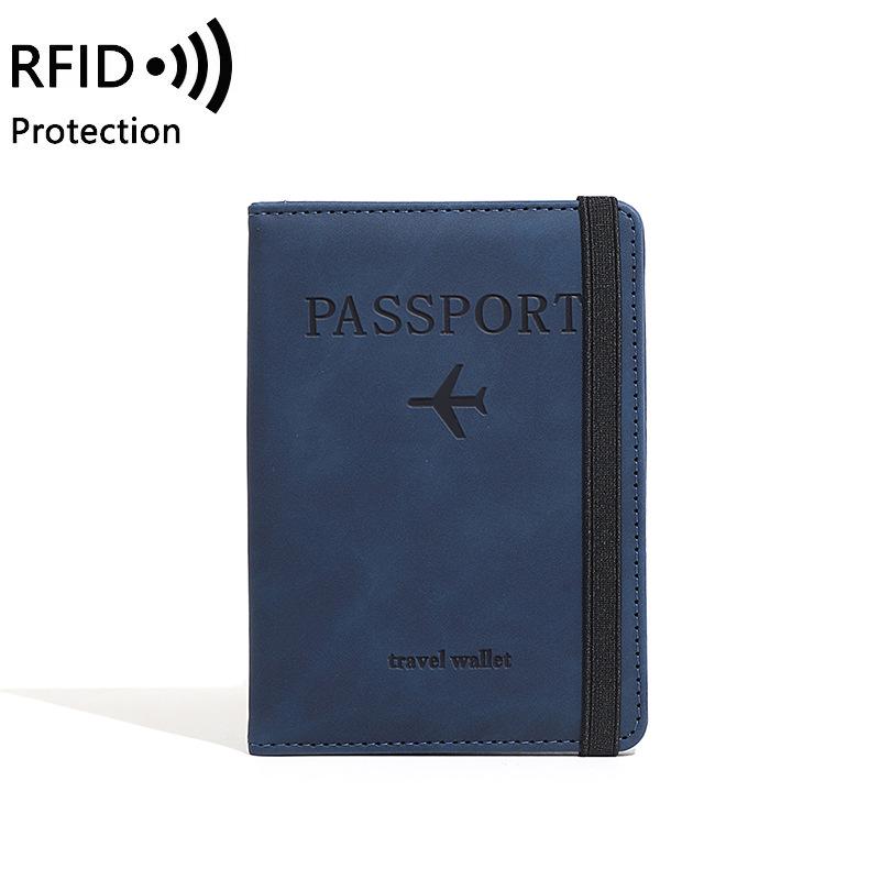 2024 RFID Anti-Theft Passport and Card Holder with Printed Ticket Pouch