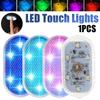 Car LED Touch Foot Lights Magnetic Wireless Interior Light Auto Roof Ceiling Reading Lamps USB Car Atmosphere Lights