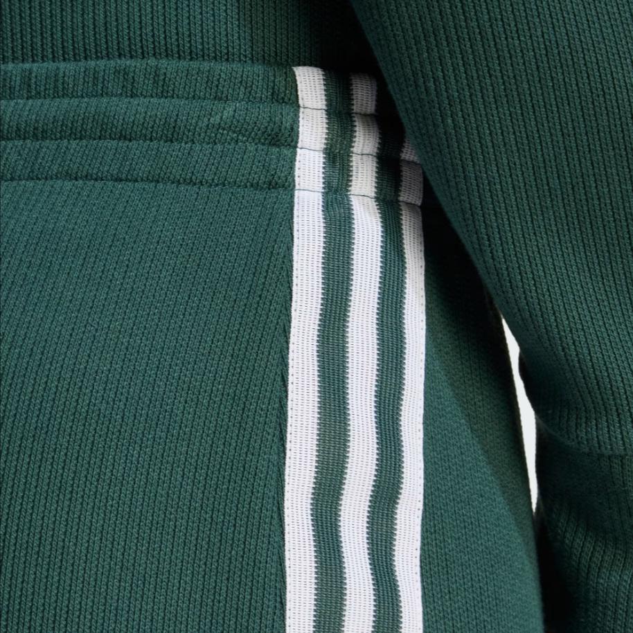Adidas Originals Striped Logo Embroidered Ribbed Casual Long Skirt Women Skirts Green IW3167