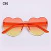 Adults Colorful Candy Color Party Sun Glasses Shades Heart Glasses Heart-shaped Sunglasses