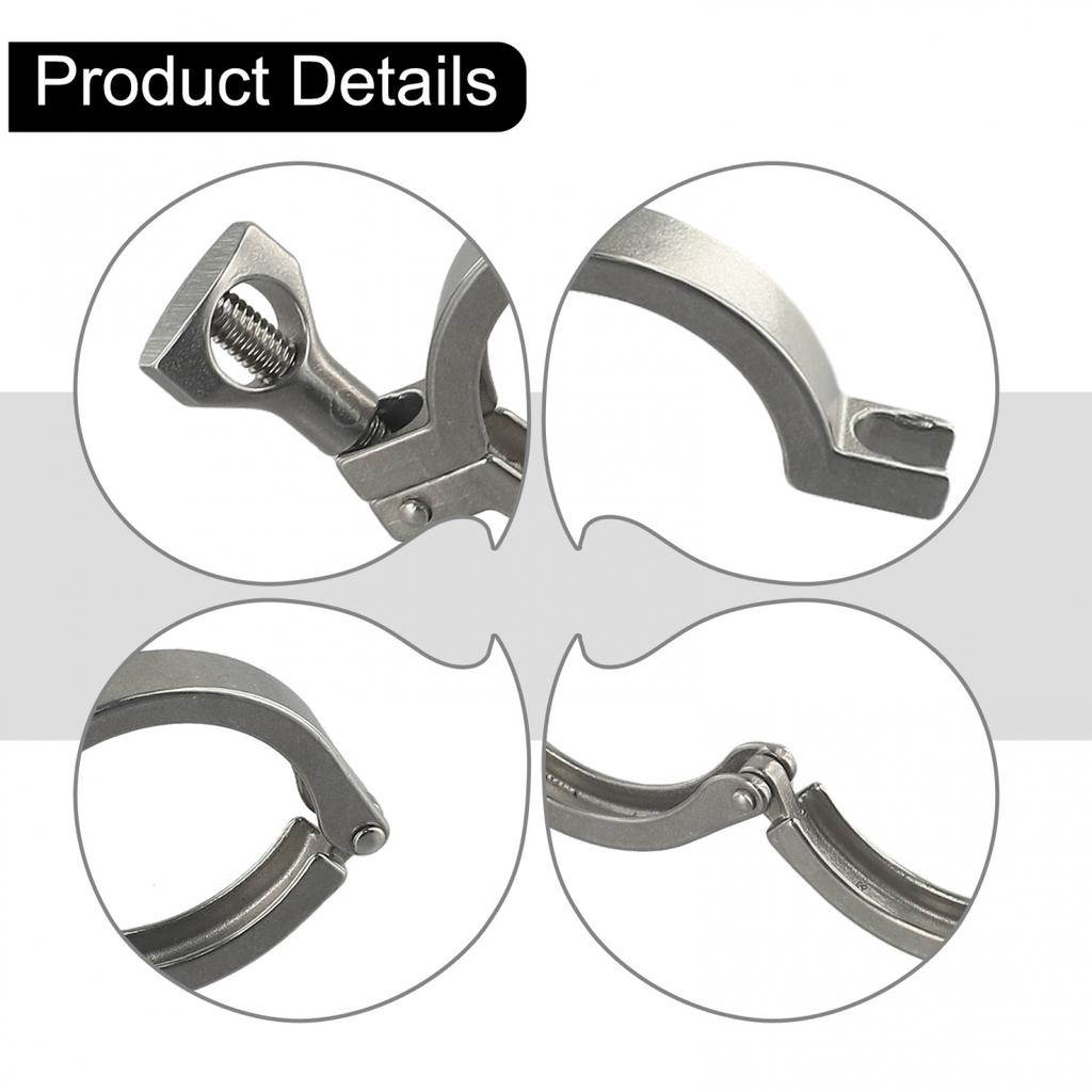 Clamping Tri Clamp Optional Inch Polished SS304 Stainless Steel