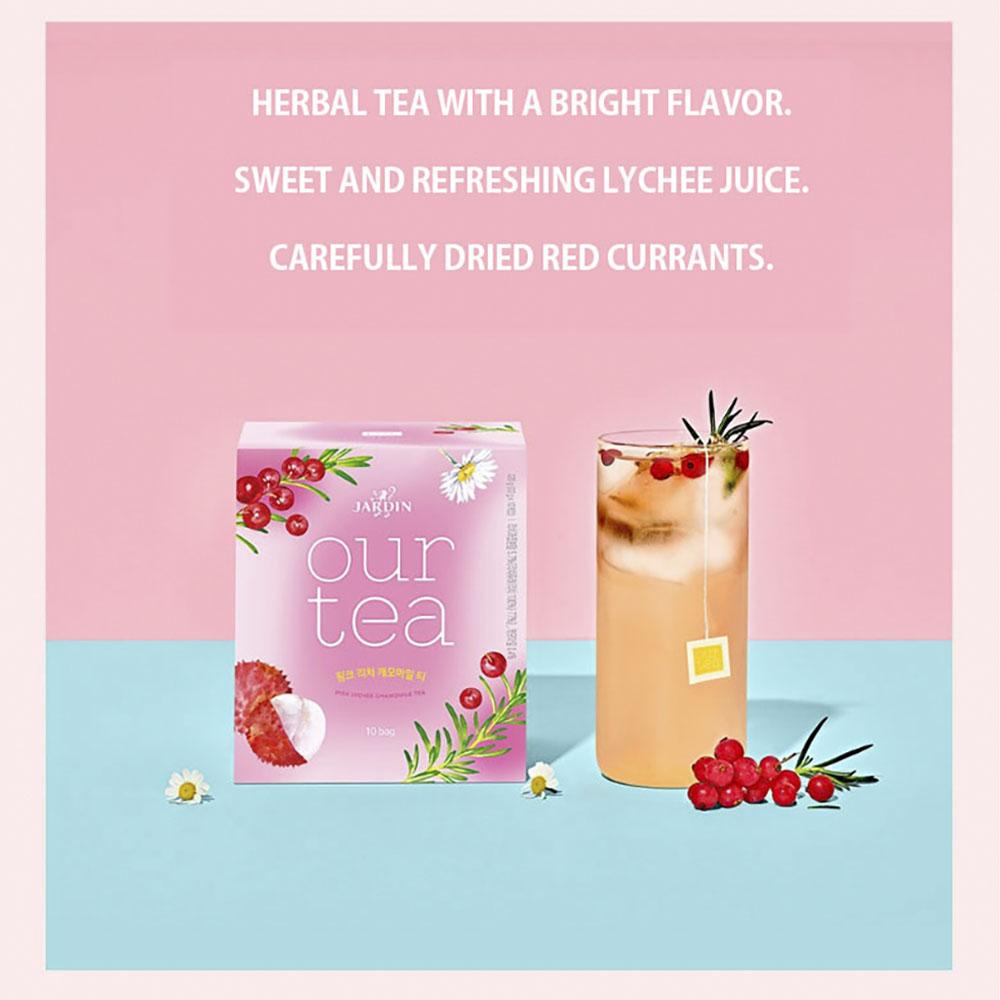 Jardin Our Tea – Korean Real Fruit Tea 8 Bags, Assorted Flavors