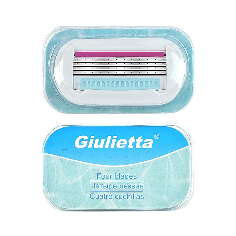 Razor Blade For Women 4pcs/lot 4 Layer Stainless Steel Shaving Blades Safety Beauty Shaver Female