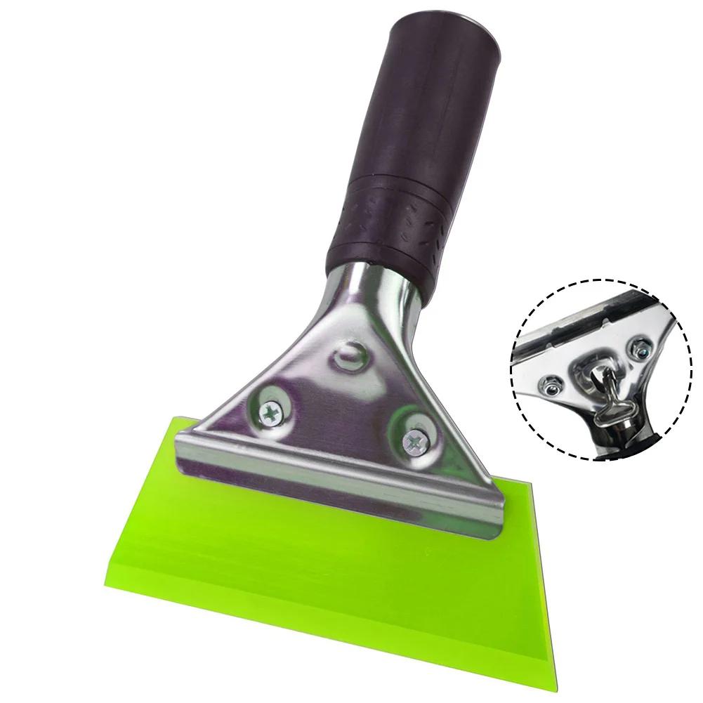 Rubber Scraper Blade Shovel Handle Window Tint Glass Wash Cleaning Tool Carbon Film Wrapping Car Squeegee Car Winter Accessories