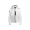 Куртка с капюшоном для спорта на открытом воздухе с логотипом, женская, белая HT9405
