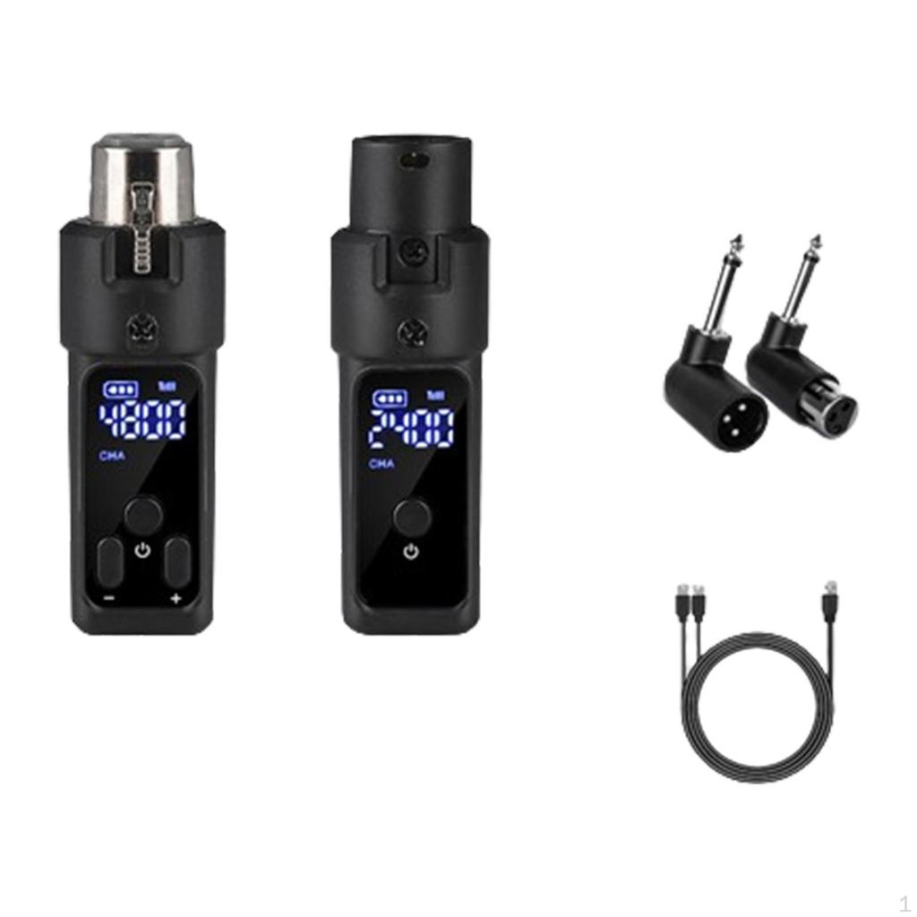 Microphone System with Transmitter And Receiver, 30M Range Rechargeable