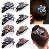 Durable Dovetail Butterfly&Flower Shape Hair Clips Barrette Styling Tools Rhinestone Hairpin