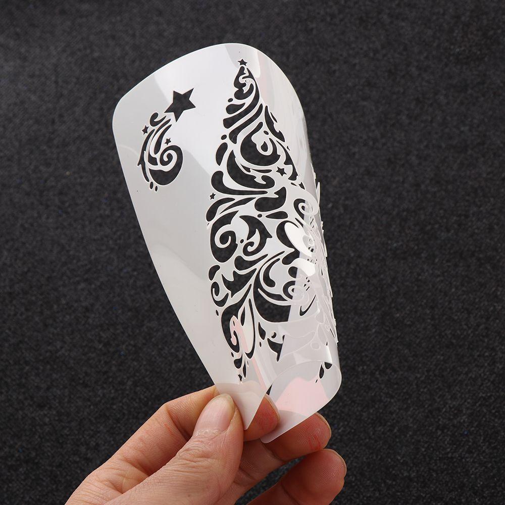 Layering Paper Card Wall Painting Scrapbooking Flower Template Embossing Christmas Hollow Stencils