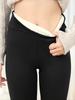 Women's Plus Size Lambswool Leggings - High Waist, Velvet-Lined, Abdomen Control, Warm for Autumn/Winter.