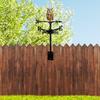 Decorative Wrought Iron Owl, Wind Direction Indicator for Yard, Lawn Or Cottage.