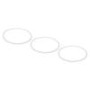 O-Rings for 25cm Water Filter Housing, 87 X 4mm, White, Silicone Replacement O-Rings, 3-Pack