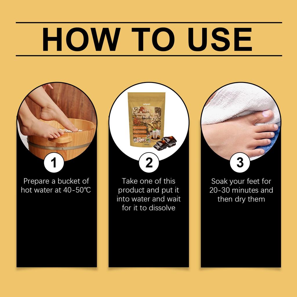 Herbal Foot Bath Beads, Foot Bath Beads, Daily Care For Legs, Nourishing Feet, Body Foot Bath Beads 10ml