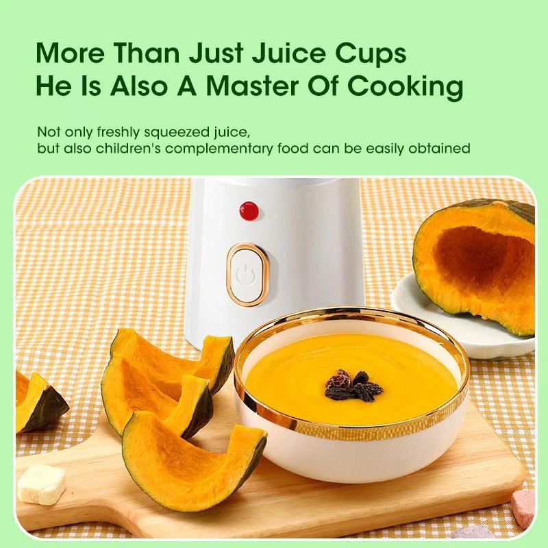 Wireless Electric Juicer Portable 450ml Two Cup Multifunctional Juicer Fruit Pulverizer USB Mixer Automatic Fruit Mixing