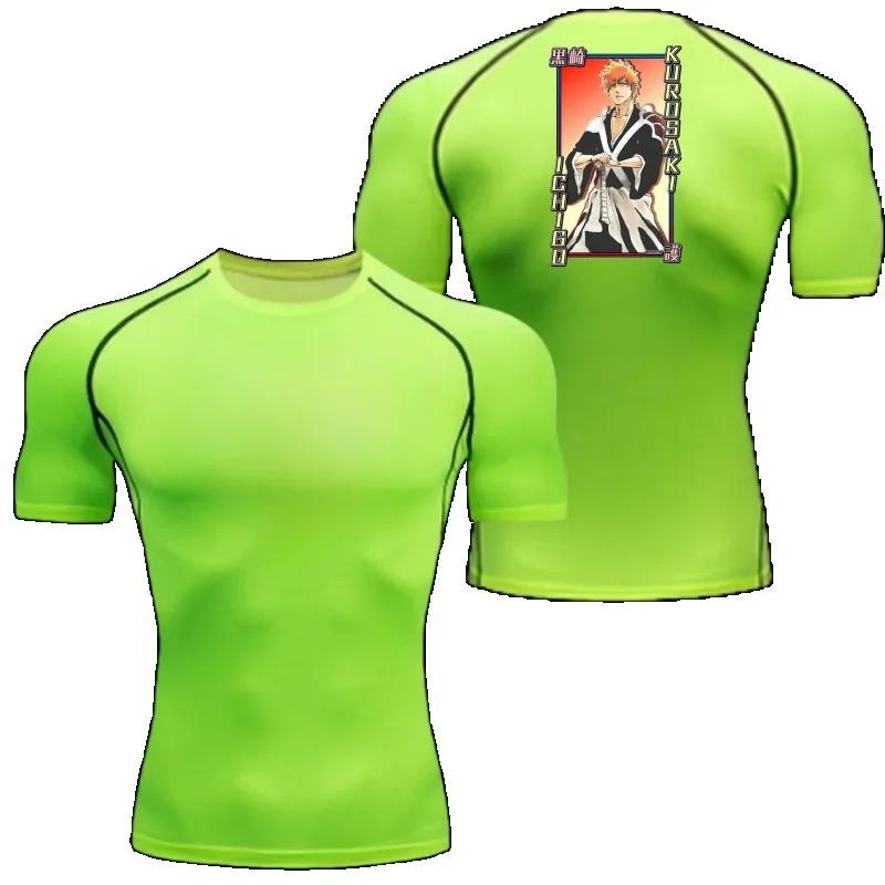 Fitness Sportswear Teenagers Tshirt Bleach Graphic Tops Tight Training Clothes Boys Compression Gym Running Basketball Clothes