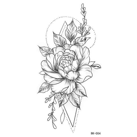 Fake Body Tattoo Temporary Body Art Universal Beautiful Rose Tattoo Decal Personal Use