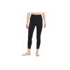 Yoga Mesh Panel Solid Color Cropped Leggings Women Leggings Black DD5561-010