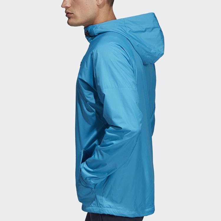 Adidas WND Wind-Resistant Woven Jacket Men Jackets Blue DZ0053