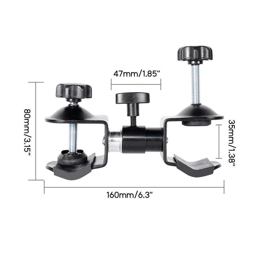 Двусторонний U-образный зажим для штатива камеры, зонта, крепление, водонепроницаемый штатив для фотокамеры, аксессуар для зеркальной фотокамеры