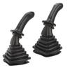 2Pcs 3 Button Excavator Joystick Handles with Dust Cover Replacement for Doosan DH DX150 215 225 300 370‑9C