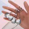Creative Metal Six-sided Dice Car Keychain Alloy Key Ring Pendant Decor Gift